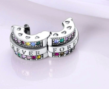 Charm de Clip Brillantes Multicolor