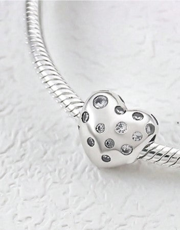 Charm Corazón con Brillantes
