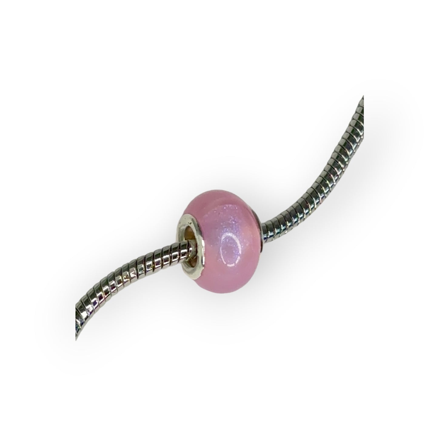 Charm esfera cristal opaco rosa