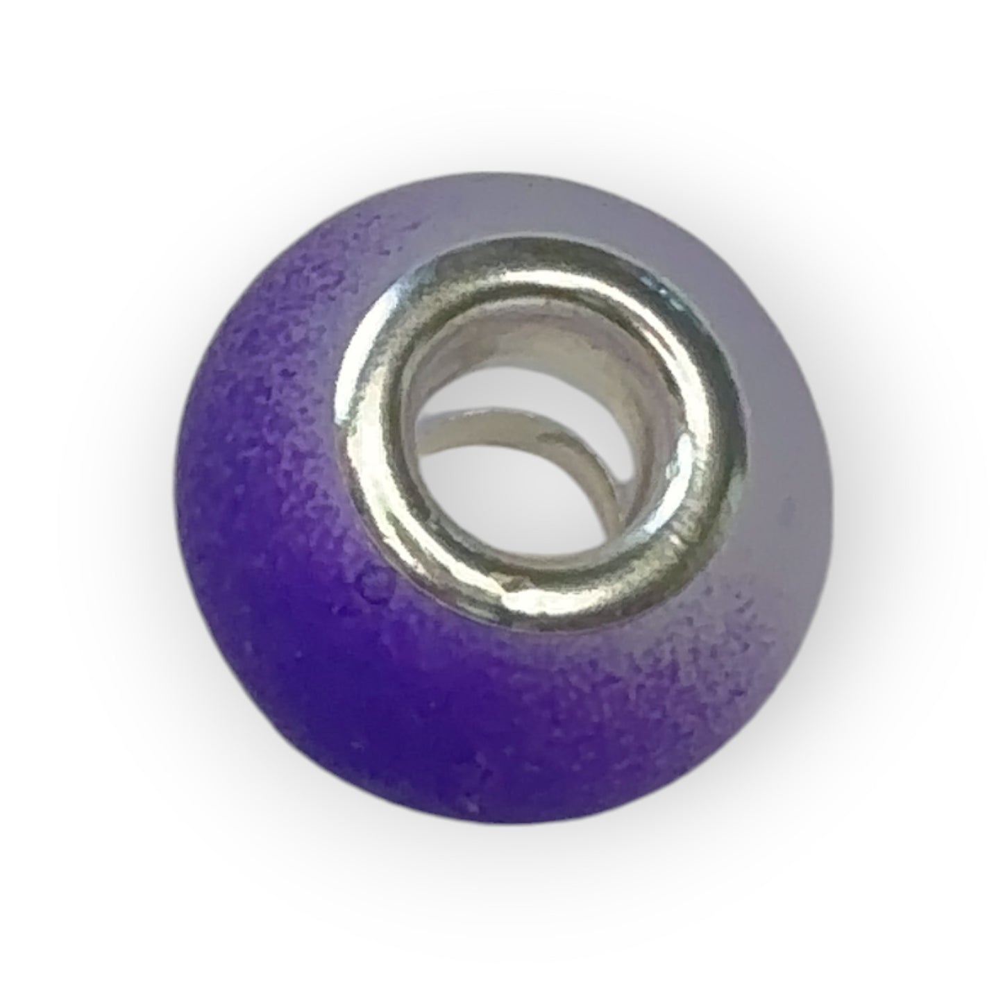 Charm esfera bicolor morada mate