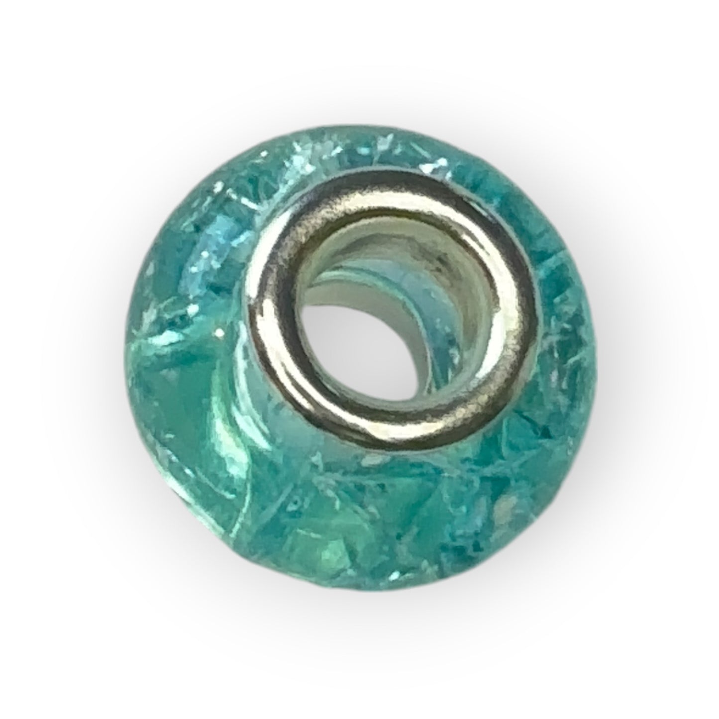 Charm esfera cristal cian