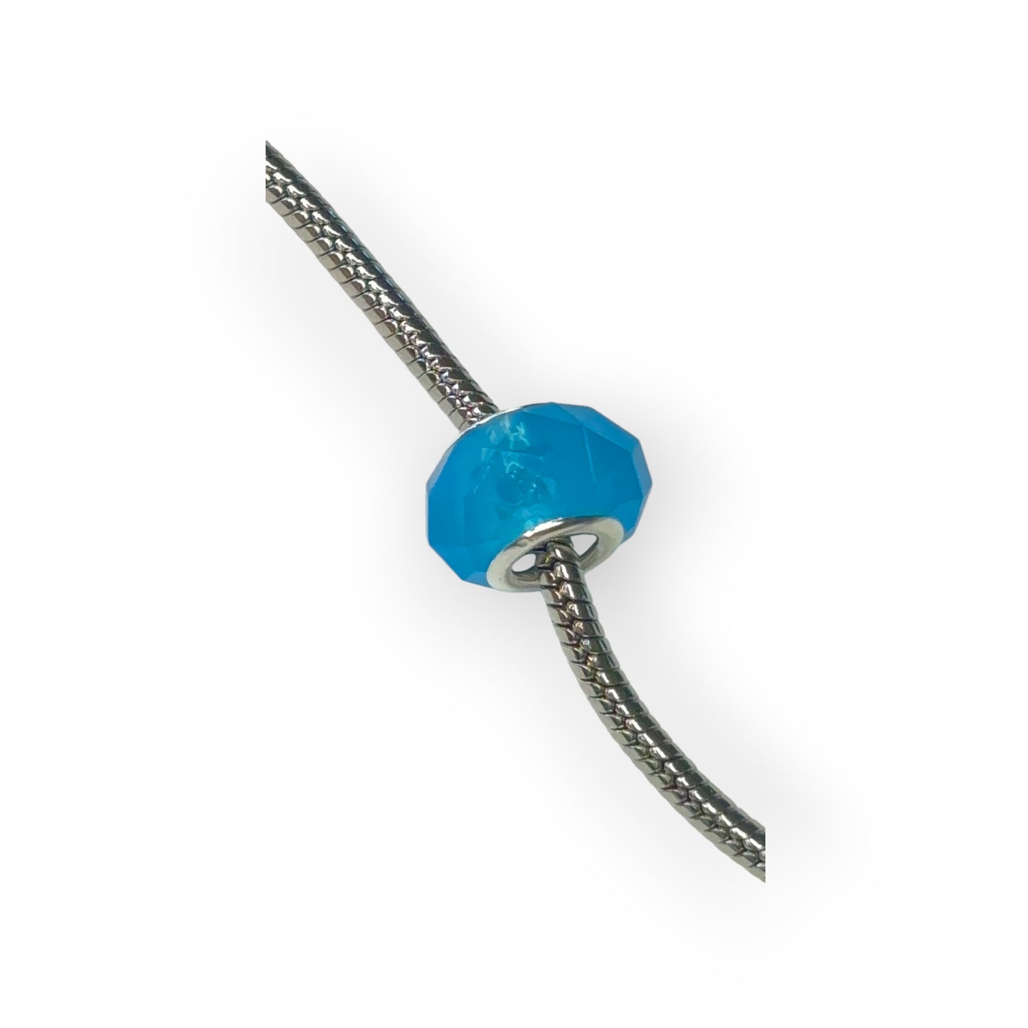 Charm esfera azul claro opaco