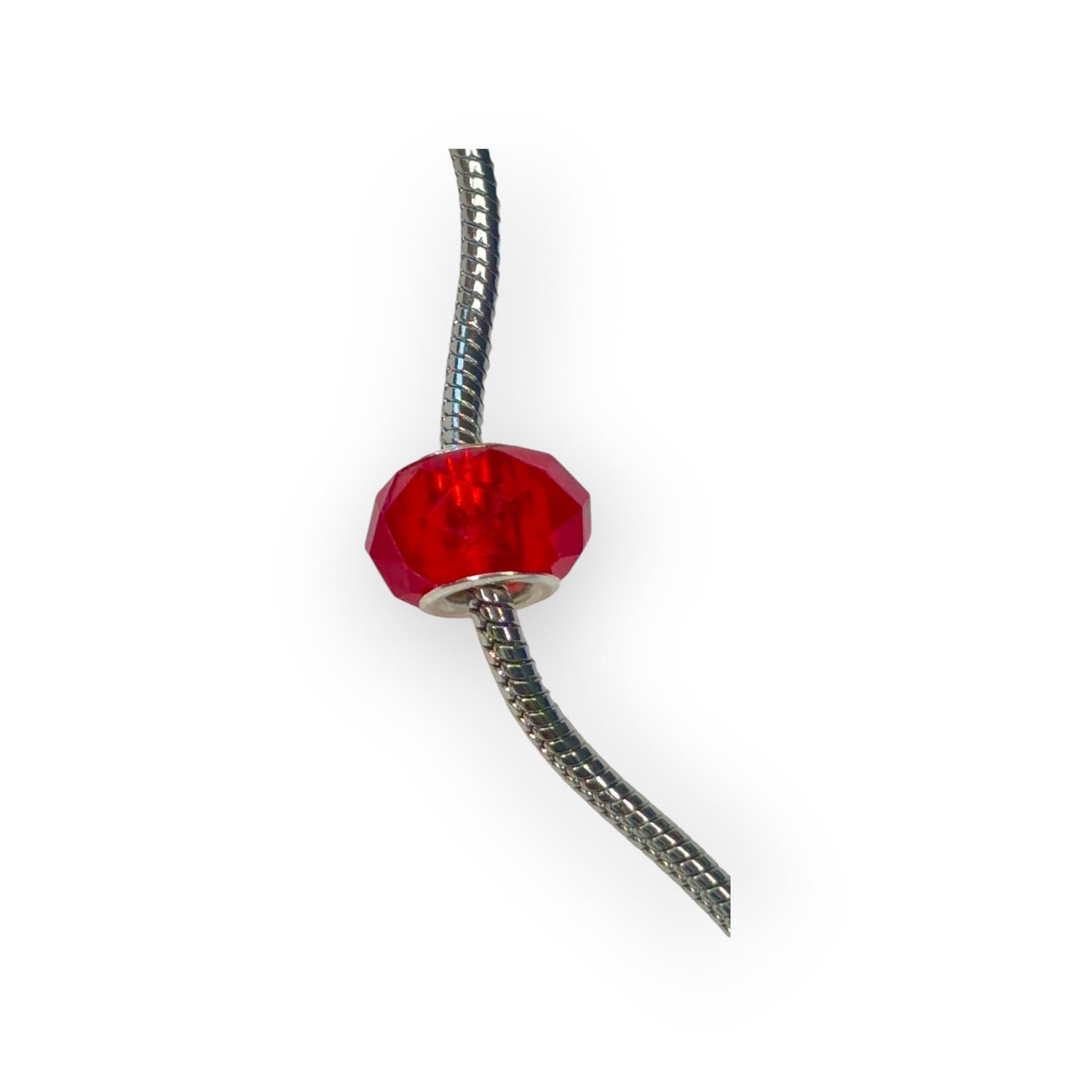 Charm esfera cristal rojo