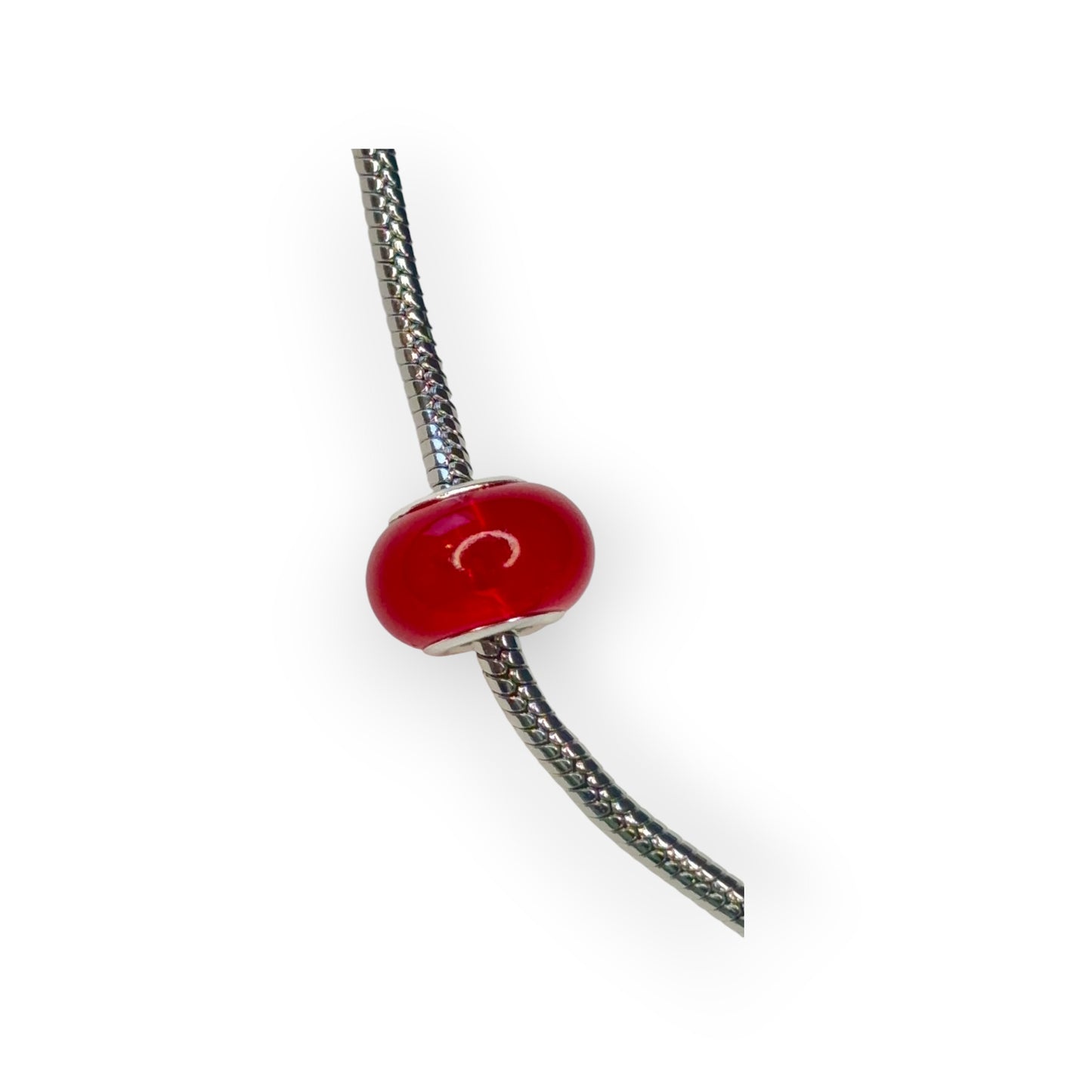 Charm esfera cristal rojo opaco