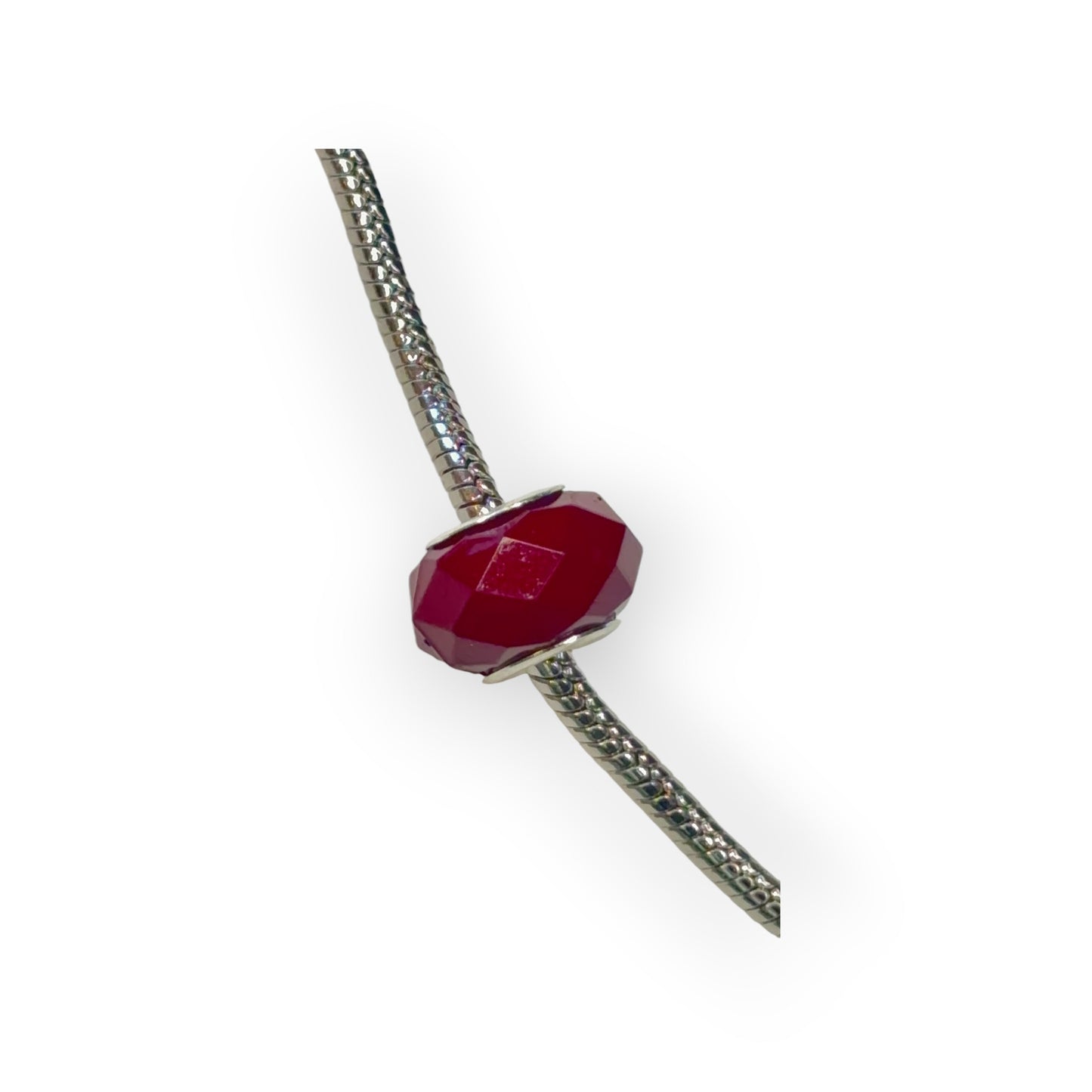 Charm esfera cristal burdeos opaco