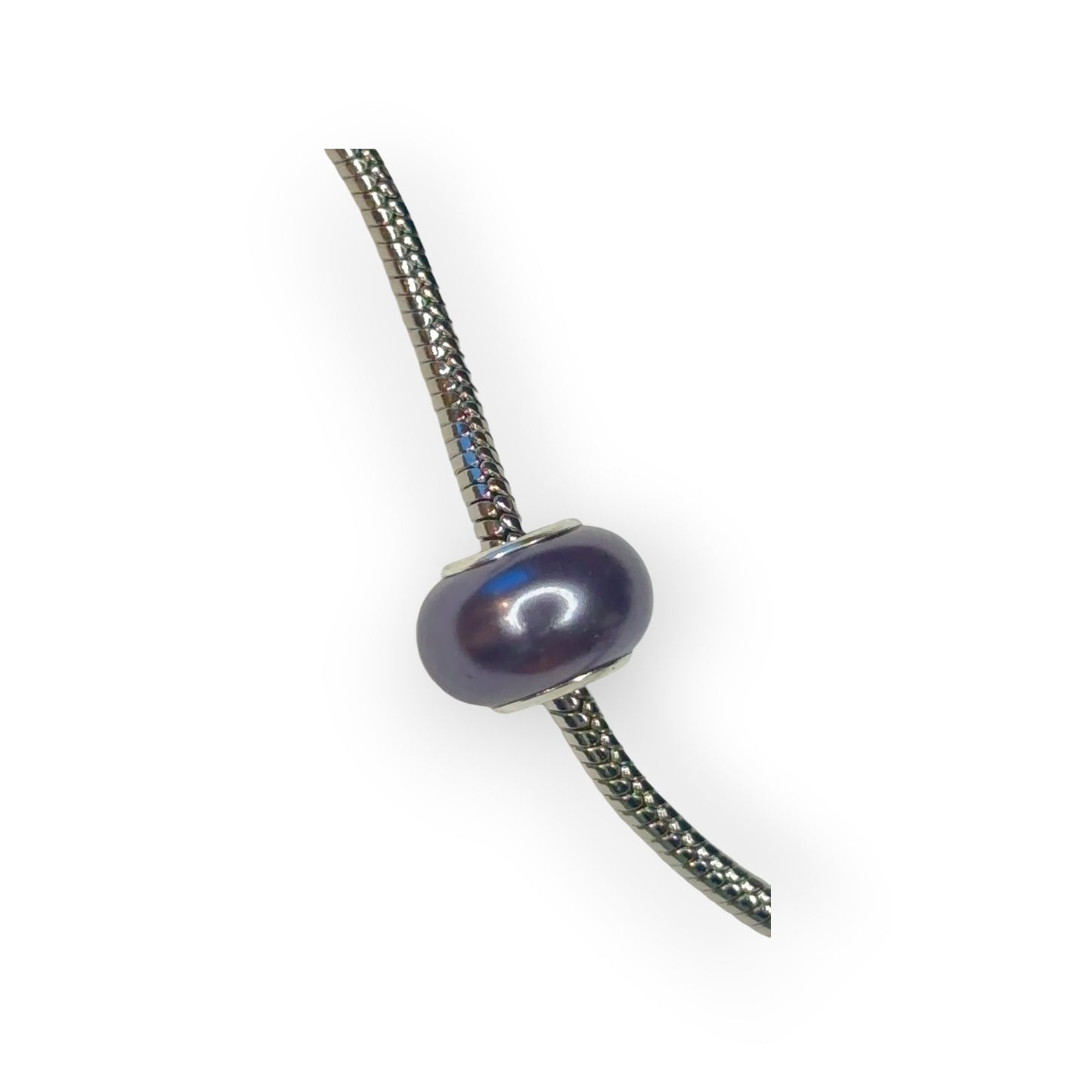 Charm esfera morado cromado