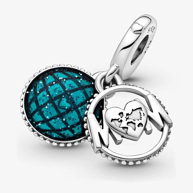 Charm Colgante "Mom, You Are My World"