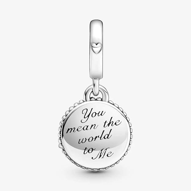 Charm Colgante "Mom, You Are My World"