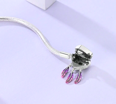 Pulsera cadena de Serpiente con Cierre forma de Corazón Atrapasueños