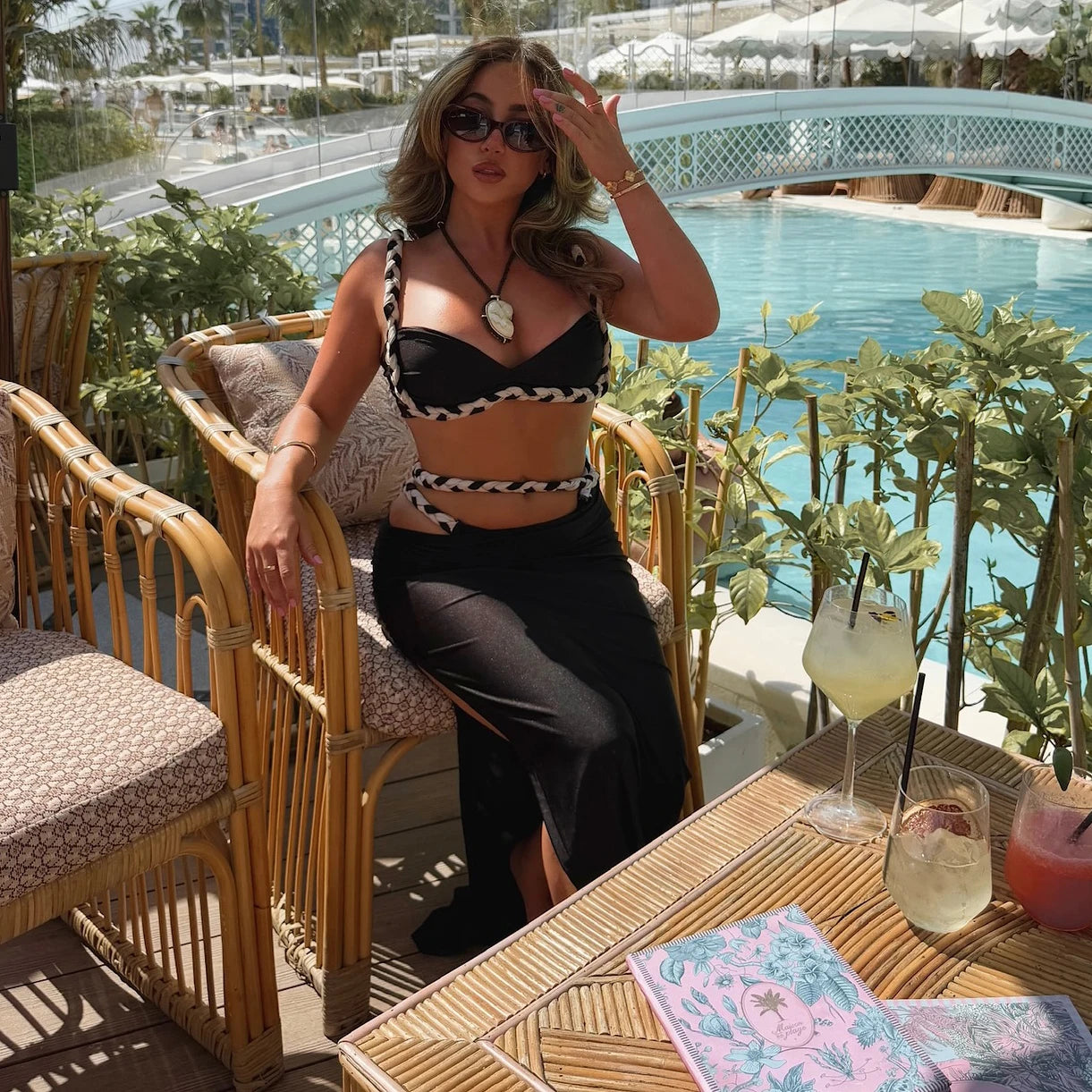 Bikini Push Up con Pareo Largo