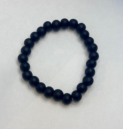 Pulsera de Bolas Negras – Minimalismo con Carácter
