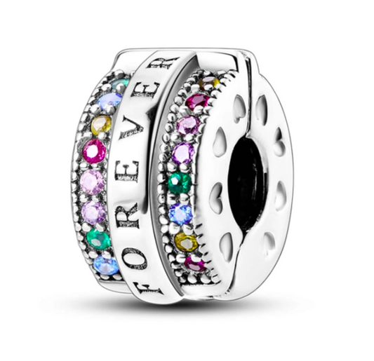 Charm de Clip Brillantes Multicolor