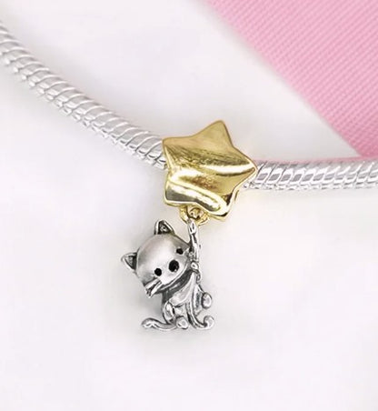 Charm Kitten Hanging from a Star ✨🐾