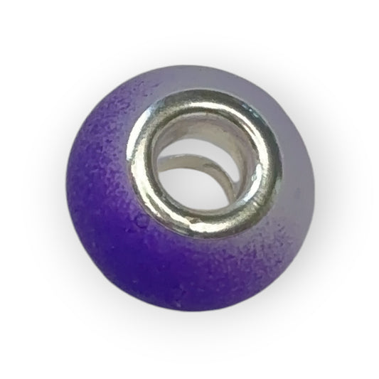 Charm esfera bicolor morada mate