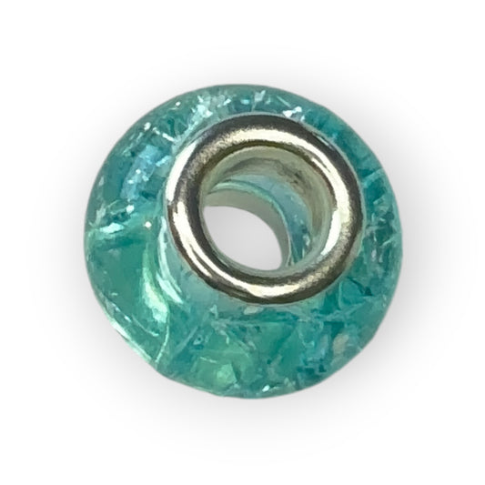 Charm esfera cristal cian