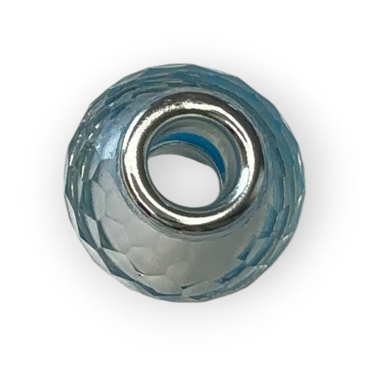 Charm esfera cristal cilindro central azul