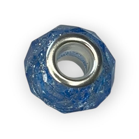 Charm esfera azul oscuro purpurina