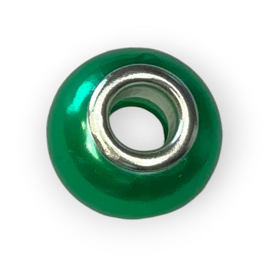 Charm esfera verde cromado