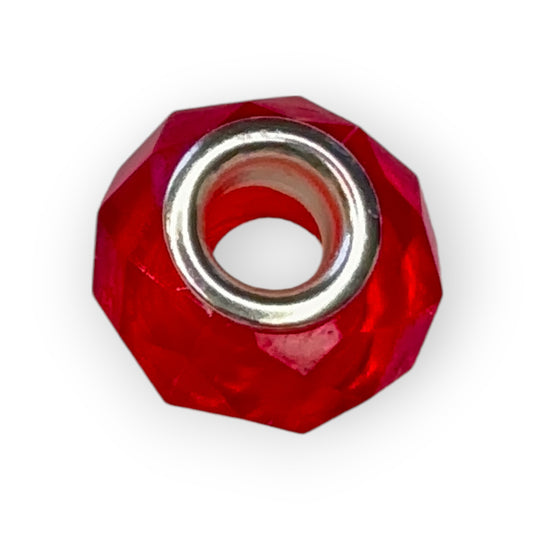 Charm esfera cristal rojo
