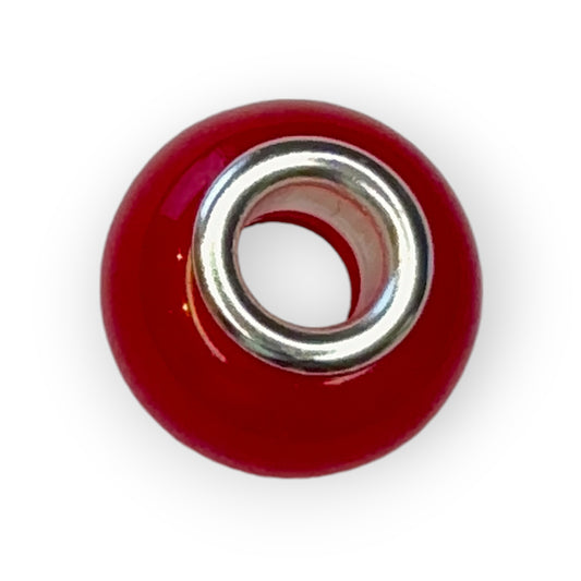 Charm esfera cristal rojo opaco