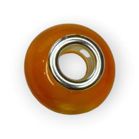 Charm esfera cristal naranja opaco