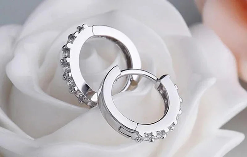 Pendientes Aro Brillante Crystal