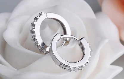 Pendientes Aro Brillante Crystal