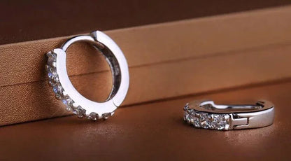 Pendientes Aro Brillante Crystal