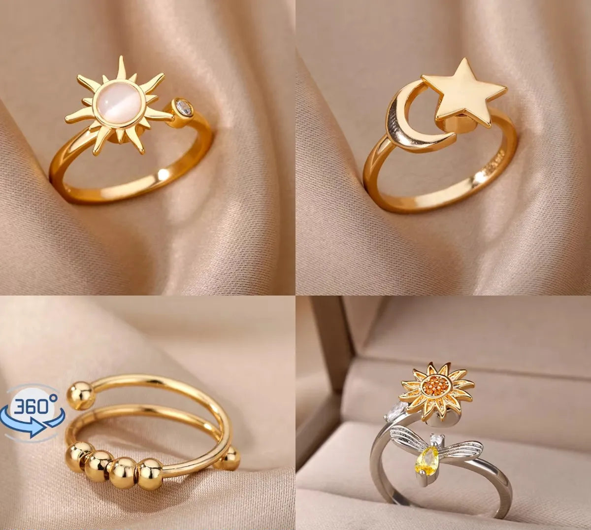 Anillos Antiestrés Giratorios