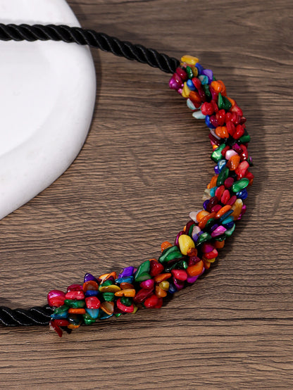 Collar Boho Brillo Artesanal
