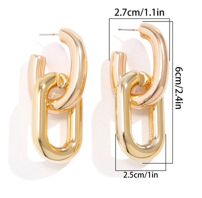 Pendientes Oval Luxe