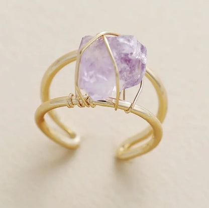 Anillos con piedras naturales