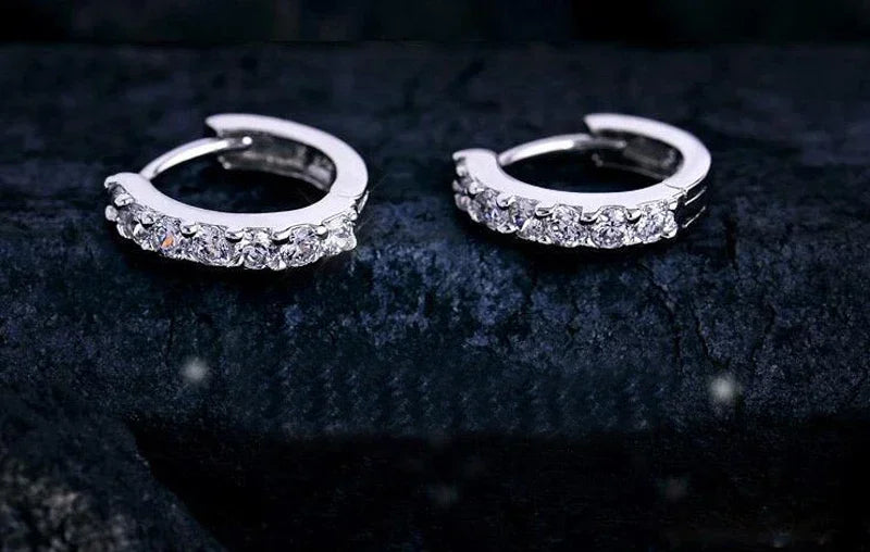 Pendientes Aro Brillante Crystal