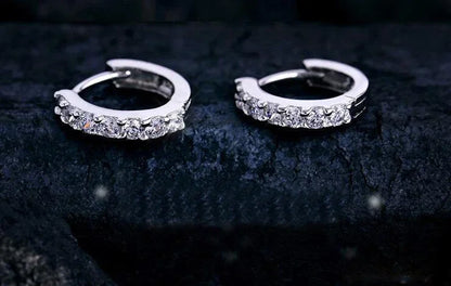 Pendientes Aro Brillante Crystal