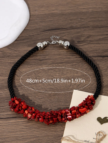 Collar Boho Brillo Artesanal
