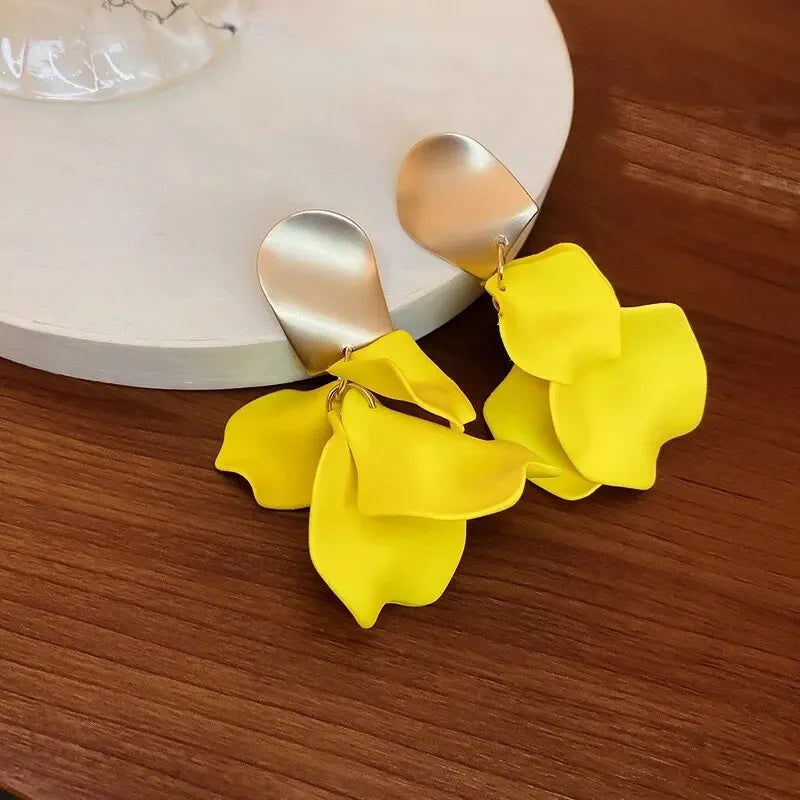 Pendientes Flor Satinada Elegance