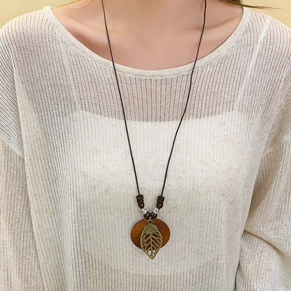 Collar Boho Madera Vintage