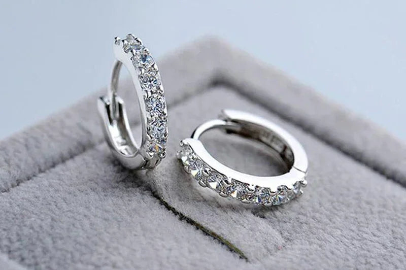 Pendientes Aro Brillante Crystal