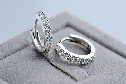 Pendientes Aro Brillante Crystal