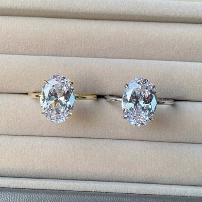 Anillo Oval Brillante