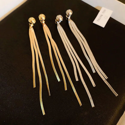 Pendientes Largos de Cadenas Elegance
