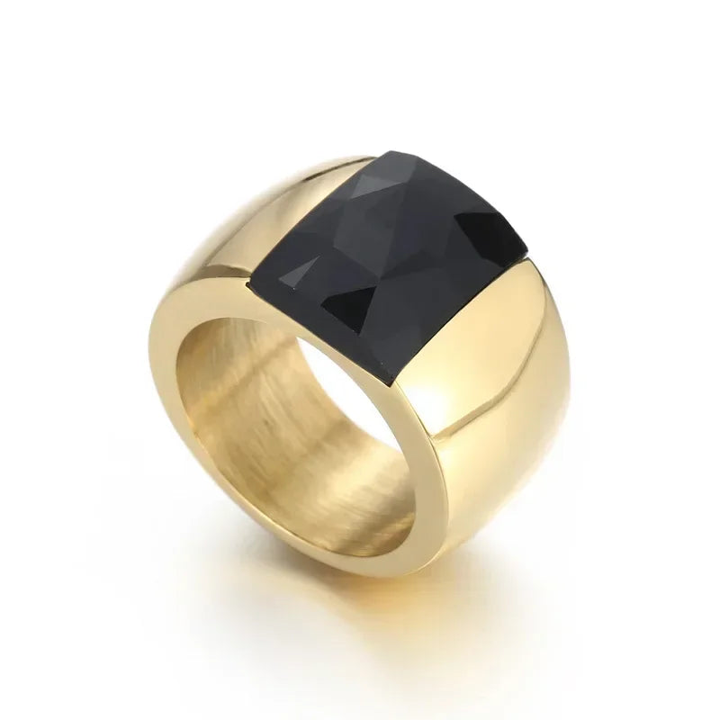 Anillo Luxe con Piedra Cristalina