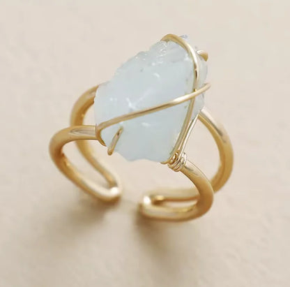 Anillos con piedras naturales