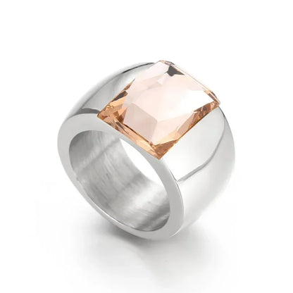 Anillo Luxe con Piedra Cristalina