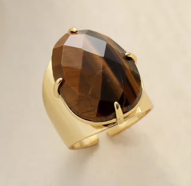Anillos con piedras naturales