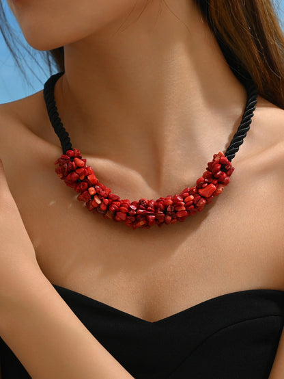 Collar Boho Brillo Artesanal