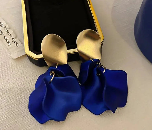 Pendientes Flor Satinada Elegance