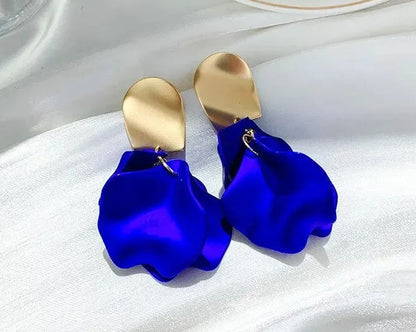 Pendientes Flor Satinada Elegance