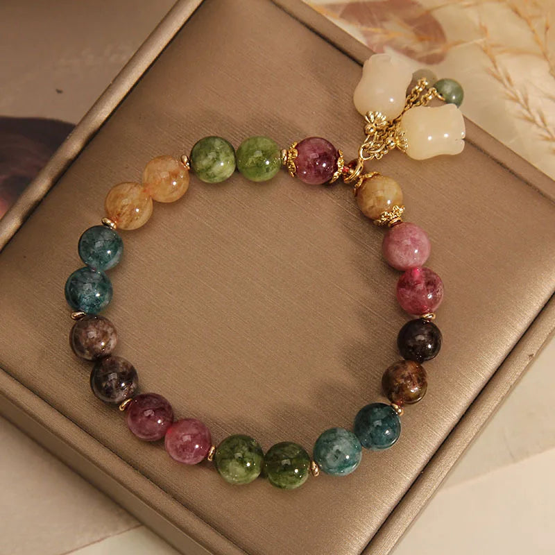 Pulsera Energética de Turmalina Natural