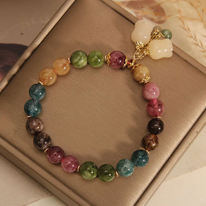 Pulsera Energética de Turmalina Natural